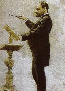 johannes brahms dvorak conducting at the chicago world fair in 1893 oil painting artist